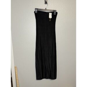 On Gossamer Vintage NOS Black Slip Dress Women's Size Medium Saks Fifth